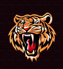Brüllender Tiger